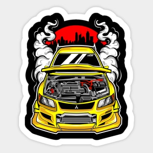 car racing night Sticker